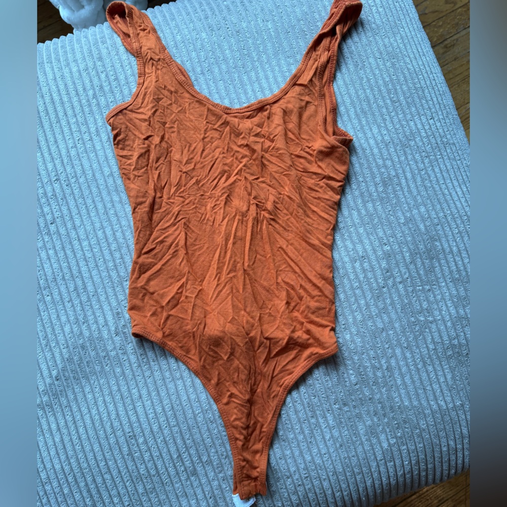 Women's Orange Bodysuit